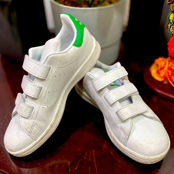 Adidas originals stan smith cf white green strap - Picture 1 of 4
